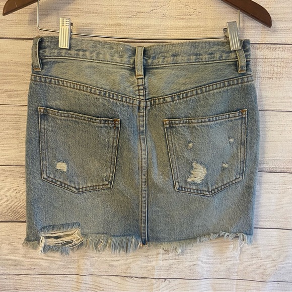 NWOT Free People We The Free distressed skirt 24 - Picture 3 of 5